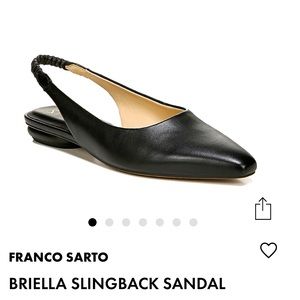 Franco Sarto Briella, Black Slingback sandals Size 9.5